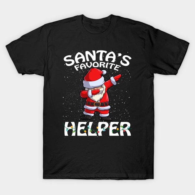 Santas Favorite Helper Christmas T-Shirt by intelus